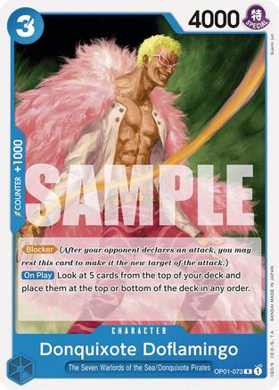 Donquixote Doflamingo (OP01-073) (OP01-073) - [Starter Deck 17: BLUE Donquixote Doflamingo]