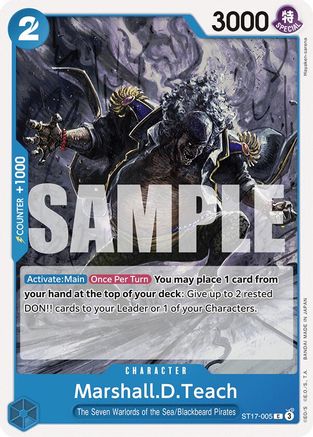 Marshall.D.Teach (ST17-005) - [Starter Deck 17: BLUE Donquixote Doflamingo]