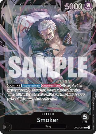 Smoker (OP02-093) (OP02-093) - [Starter Deck 19: BLACK Smoker] Foil