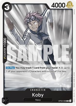 Koby (OP02-098) - [Starter Deck 19: BLACK Smoker]