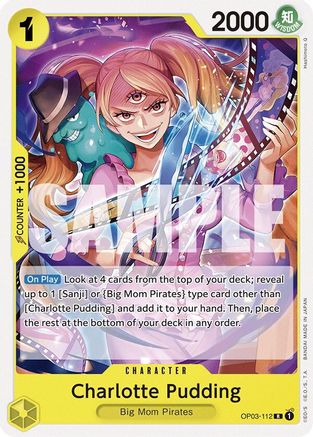 Charlotte Pudding (OP03-112) (OP03-112) - [Starter Deck 20: YELLOW Charlotte Katakuri]