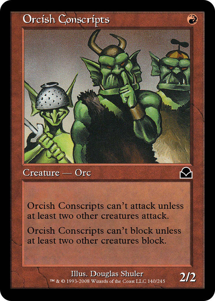 Orcish Conscripts  [Masters Edition II] Foil
