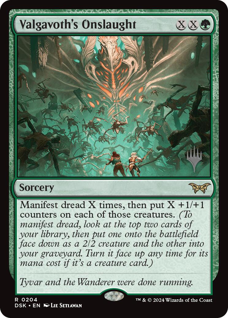 Valgavoth's Onslaught (Promo Pack) [Duskmourn: House of Horror Promos] Foil