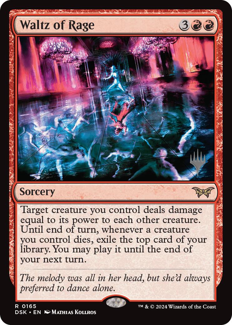 Waltz of Rage (Promo Pack) [Duskmourn: House of Horror Promos] Foil