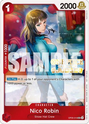Nico Robin (Judge Pack Vol. 4) (OP05-010) - [One Piece Promotion Cards] Foil