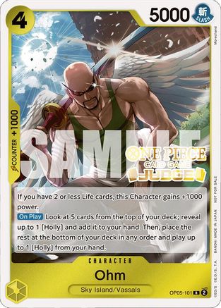 Ohm (Judge Pack Vol. 4) (OP05-101) - [One Piece Promotion Cards] Foil