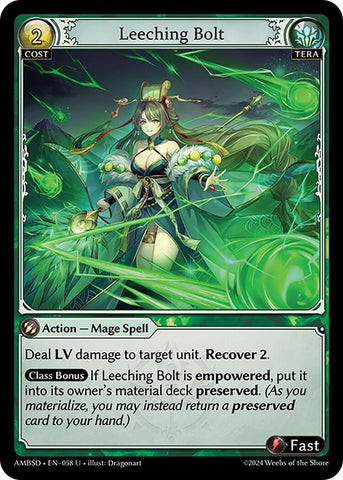 Leeching Bolt (058) [Mortal Ambition Starter Decks]