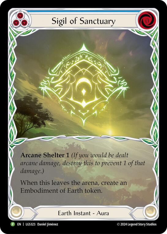 Sigil of Sanctuary (Extended Art) - LGS323 [LGS323] (Promo)  Rainbow Foil