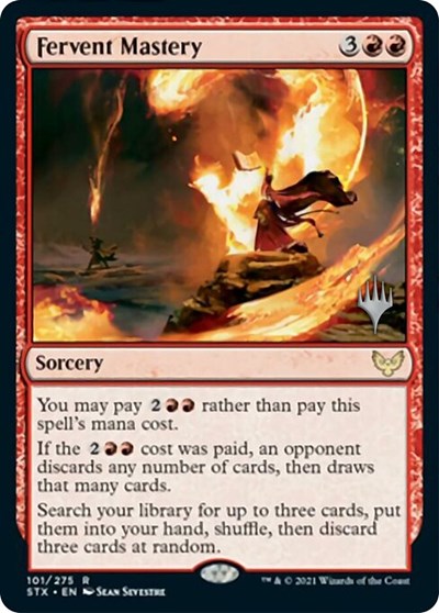 Fervent Mastery (Promo Pack) [Strixhaven: School of Mages Promos] Foil