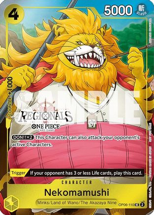Nekomamushi (Offline Regional 2024 Vol. 3) (OP06-110) - [One Piece Promotion Cards]