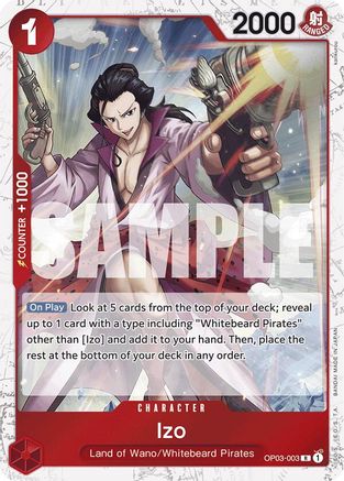 Izo (OP03-003) (Jolly Roger Foil) (OP03-003) - [Premium Booster -The Best-] Foil