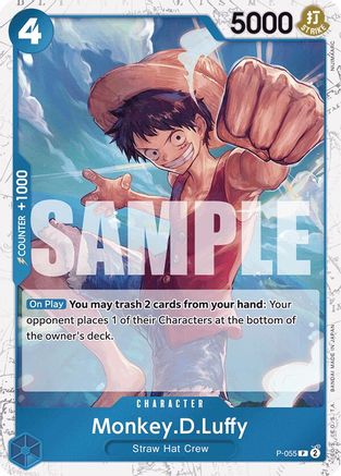 Monkey.D.Luffy (P-055) (Jolly Roger Foil) (P-055) - [Premium Booster -The Best-] Foil