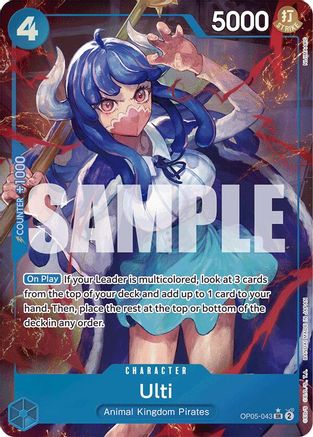Ulti (Alternate Art) (OP05-043) - [Premium Booster -The Best-] Foil