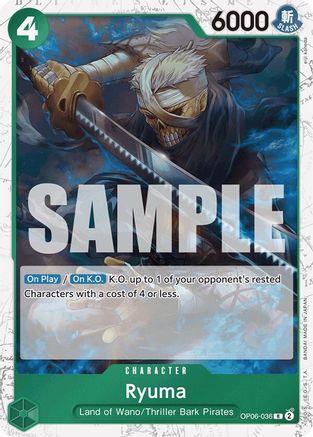 Ryuma (Jolly Roger Foil) (OP06-036) - [Premium Booster -The Best-] Foil