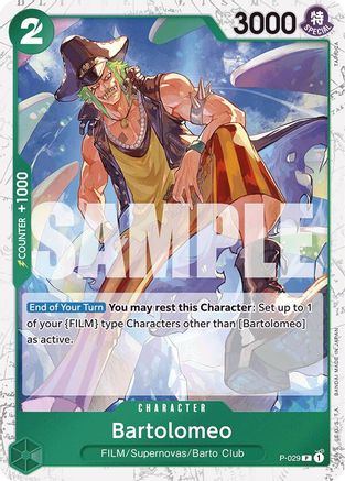 Bartolomeo (P-029) (Jolly Roger Foil) (P-029) - [Premium Booster -The Best-] Foil