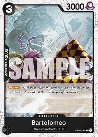 Bartolomeo (OP04-089) (Jolly Roger Foil) (OP04-089) - [Premium Booster -The Best-] Foil