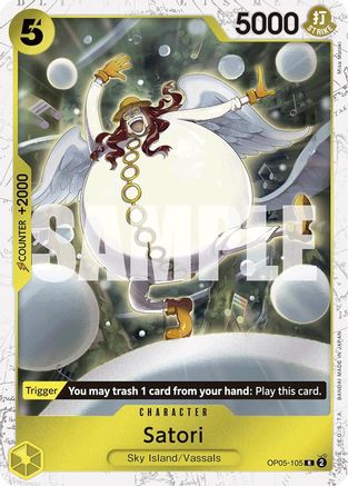 Satori (Jolly Roger Foil) (OP05-105) - [Premium Booster -The Best-] Foil