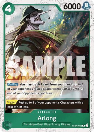 Arlong (Jolly Roger Foil) (OP06-023) - [Premium Booster -The Best-] Foil