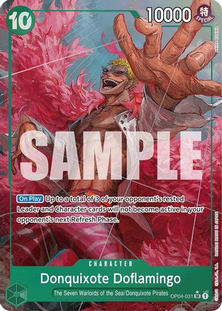 Donquixote Doflamingo (Alternate Art) (OP04-031) - [Premium Booster -The Best-] Foil