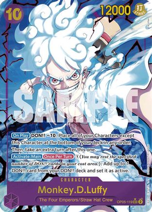 Monkey.D.Luffy (OP05-119) (Alternate Art) (OP05-119) - [Premium Booster -The Best-] Foil