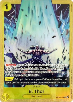 El Thor (Premium Card Collection -Best Selection Vol. 2-) (OP05-114) - [One Piece Promotion Cards] Foil