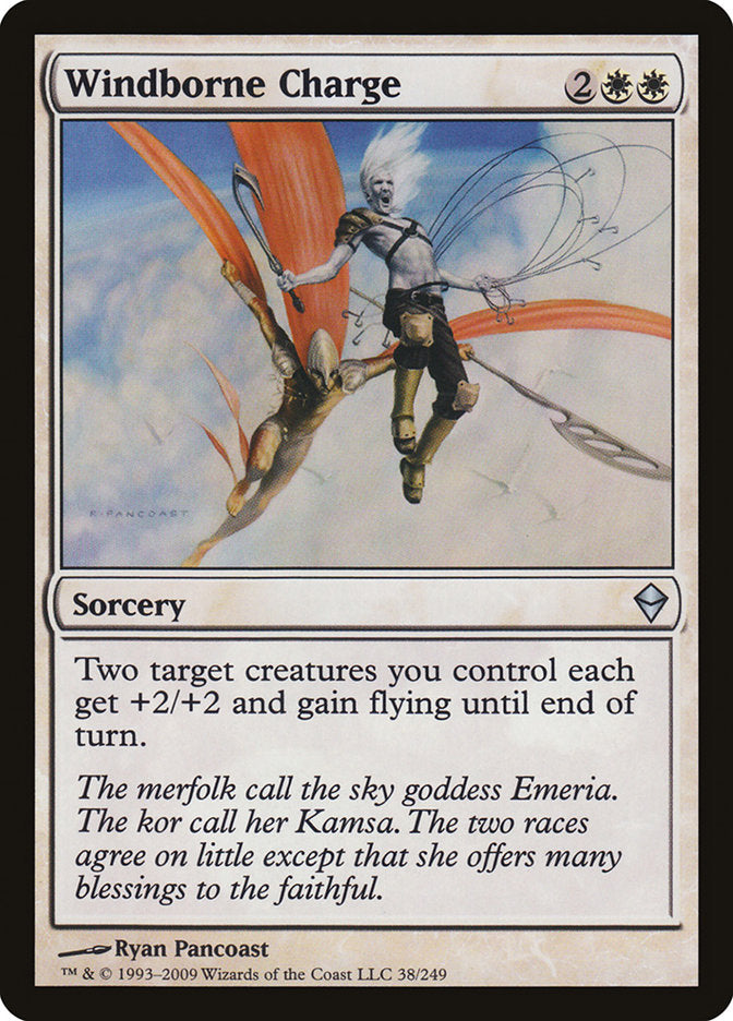Windborne Charge [Zendikar] Foil