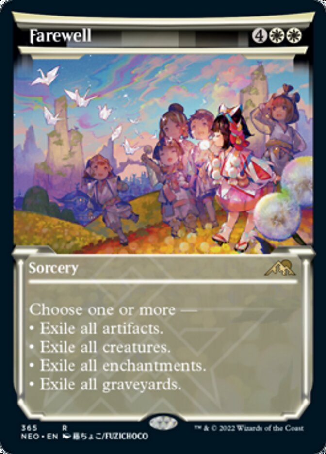 Farewell (Showcase Soft Glow) [Kamigawa: Neon Dynasty] Foil