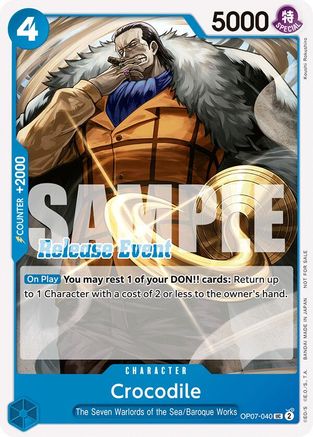 Crocodile (ST15 - ST20 Release Event Pack) (OP07-040) - [One Piece Promotion Cards]