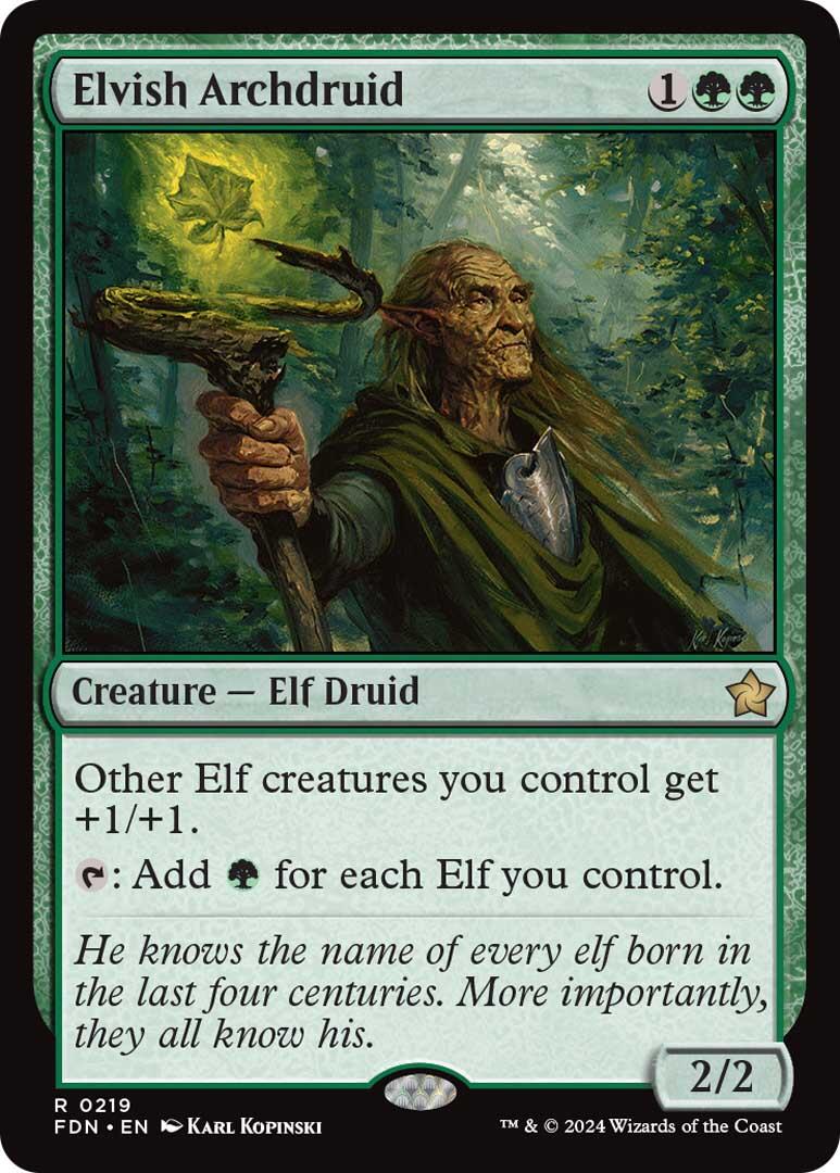 Elvish Archdruid [Foundations] Foil