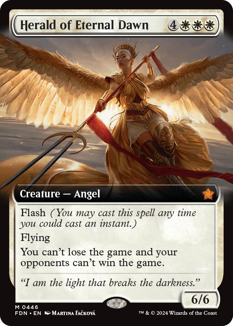 Herald of Eternal Dawn (Extended Art) [Foundations] Foil