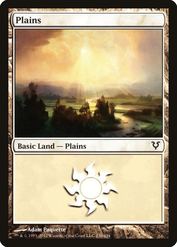 Plains (230) [Avacyn Restored] Foil