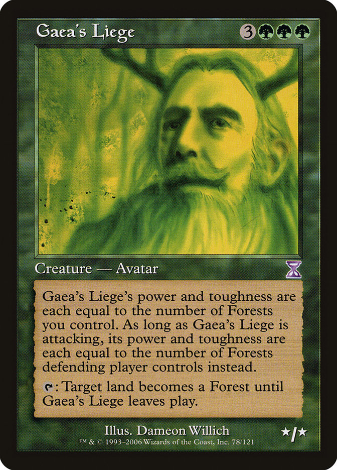 Gaea's Liege [Time Spiral Timeshifted] Foil