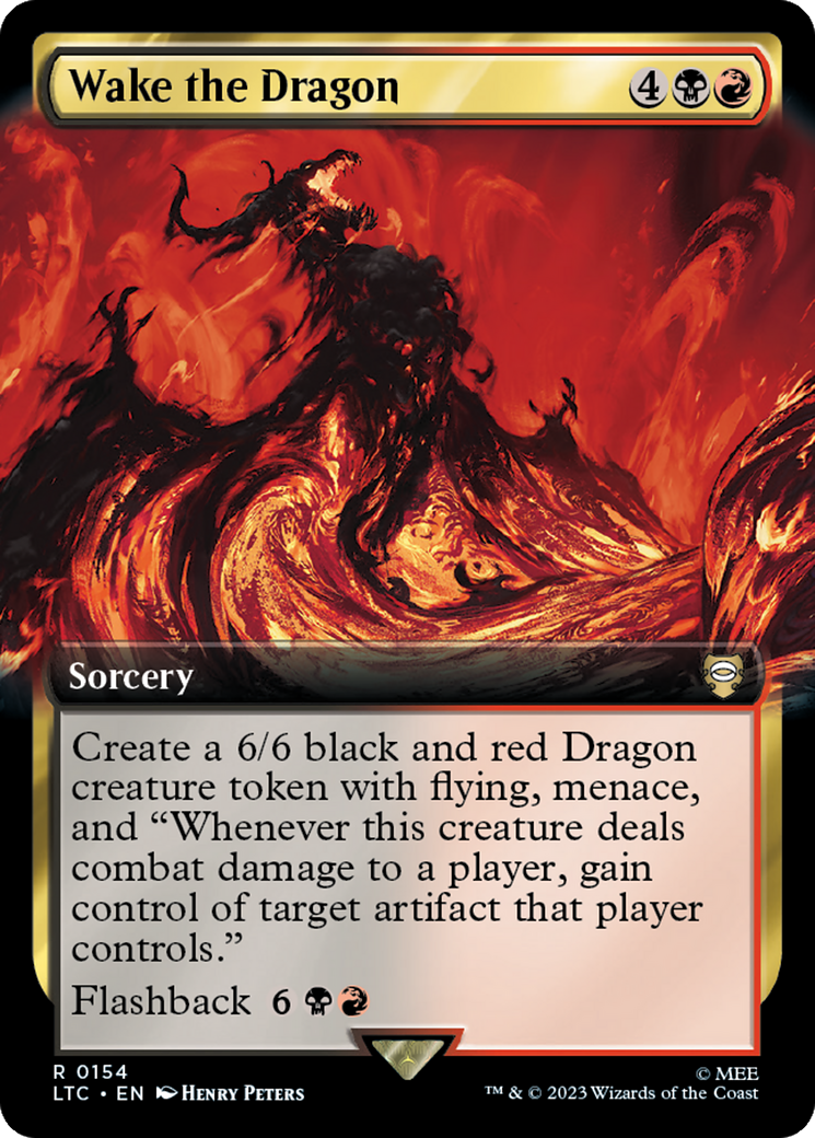 Wake the Dragon (Extended Art) [The Lord of the Rings: Tales of Middle-Earth Commander] Foil