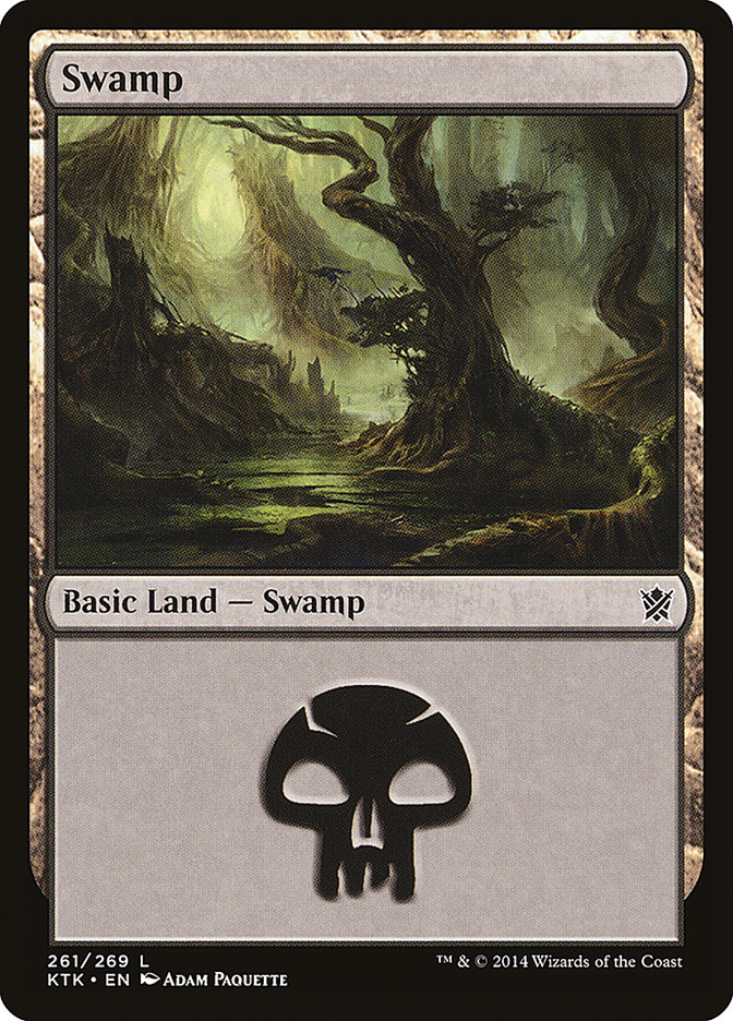 Swamp (261) [Khans of Tarkir] Foil