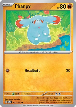 Phanpy (102/191) [Scarlet & Violet: Surging Sparks] Reverse Holofoil