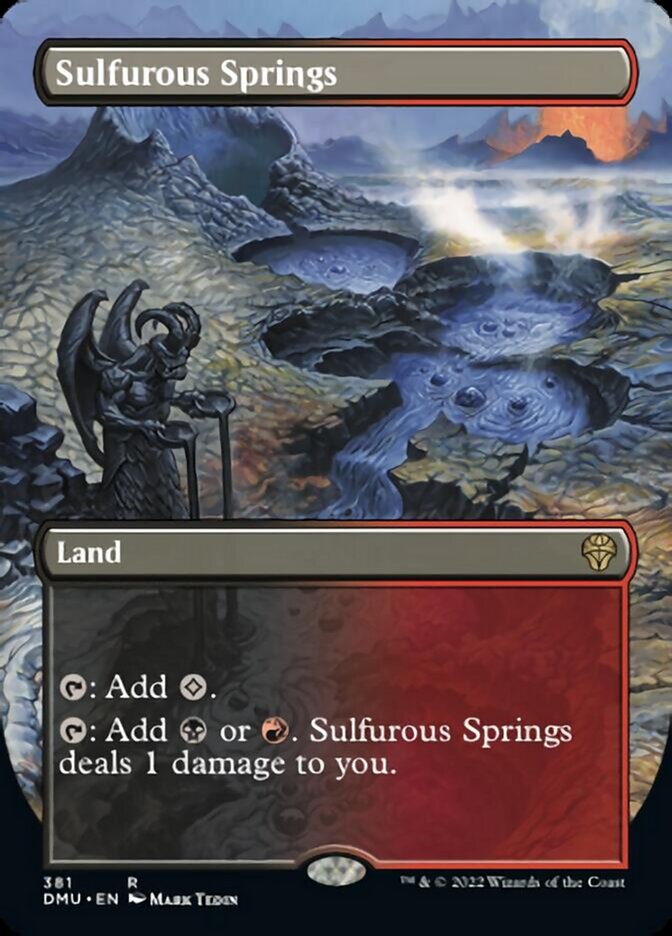 Sulfurous Springs (Borderless Alternate Art) [Dominaria United] Foil