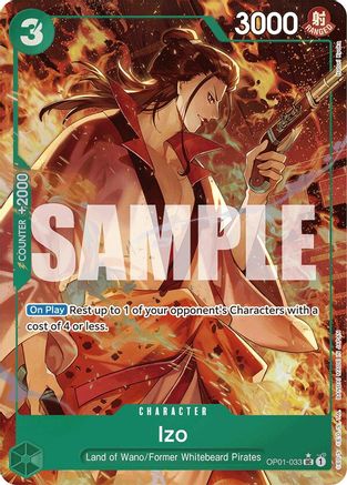 Izo (OP01-033) (Alternate Art) (OP01-033) - [Premium Booster -The Best-] Foil