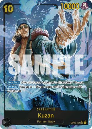 Kuzan (OP02-121) (Alternate Art) (OP02-121) - [Premium Booster -The Best-] Foil