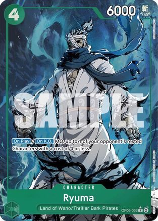 Ryuma (Alternate Art) (OP06-036) - [Premium Booster -The Best-] Foil