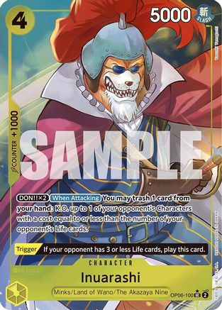 Inuarashi (Full Art) (OP06-100) - [Premium Booster -The Best-] Foil