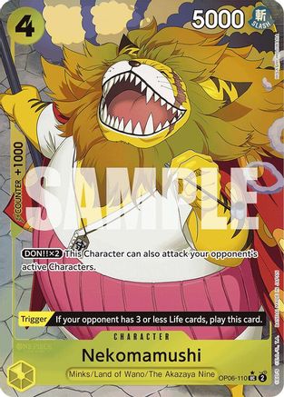 Nekomamushi (Full Art) (OP06-110) - [Premium Booster -The Best-] Foil
