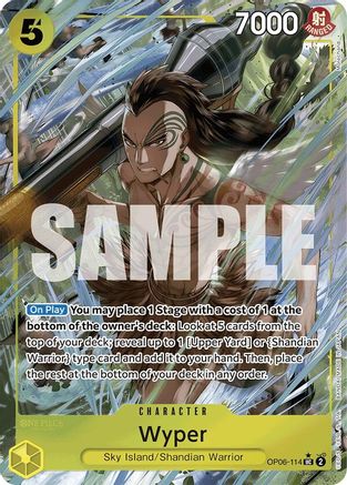 Wyper (Full Art) (OP06-114) - [Premium Booster -The Best-] Foil