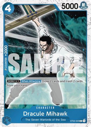 Dracule Mihawk (ST03-005) (Jolly Roger Foil) (ST03-005) - [Premium Booster -The Best-] Foil