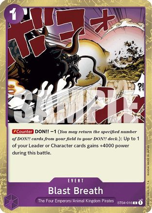 Blast Breath (Jolly Roger Foil) (ST04-016) - [Premium Booster -The Best-] Foil