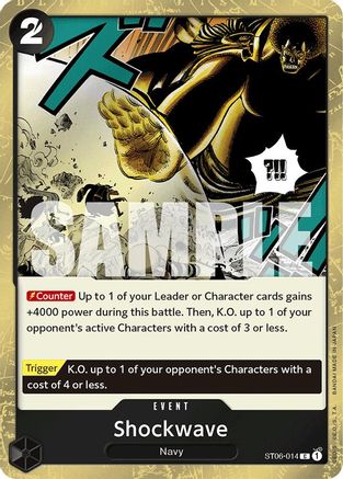 Shockwave (Jolly Roger Foil) (ST06-014) - [Premium Booster -The Best-] Foil
