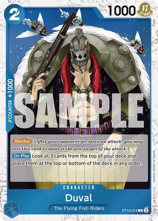 Duval (Jolly Roger Foil) (ST12-014) - [Premium Booster -The Best-] Foil