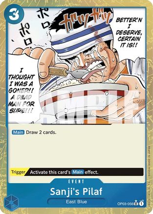 Sanji's Pilaf (Textured Foil) (OP03-056) - [Premium Booster -The Best-] Foil