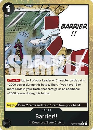 Barrier!! (Textured Foil) (OP04-095) - [Premium Booster -The Best-] Foil
