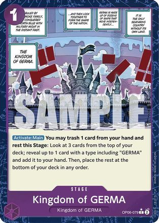 Kingdom of GERMA (Textured Foil) (OP06-079) - [Premium Booster -The Best-] Foil