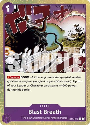 Blast Breath (Textured Foil) (ST04-016) - [Premium Booster -The Best-] Foil